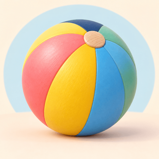 A colorful play ball