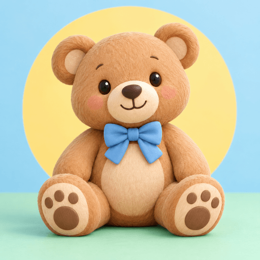 A friendly teddy bear